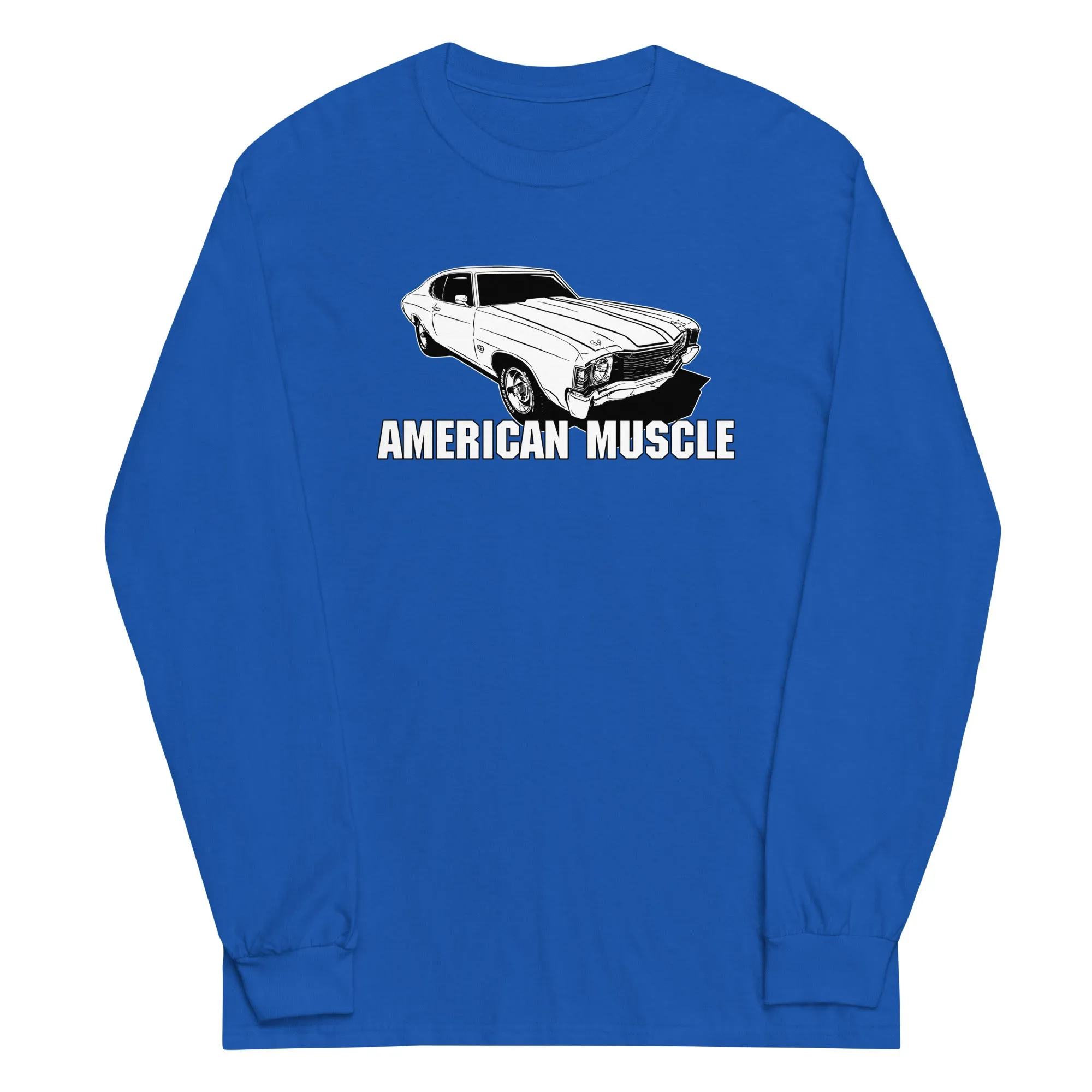 1972 Chevelle Car Long Sleeve Shirt American Muscle Car Tee