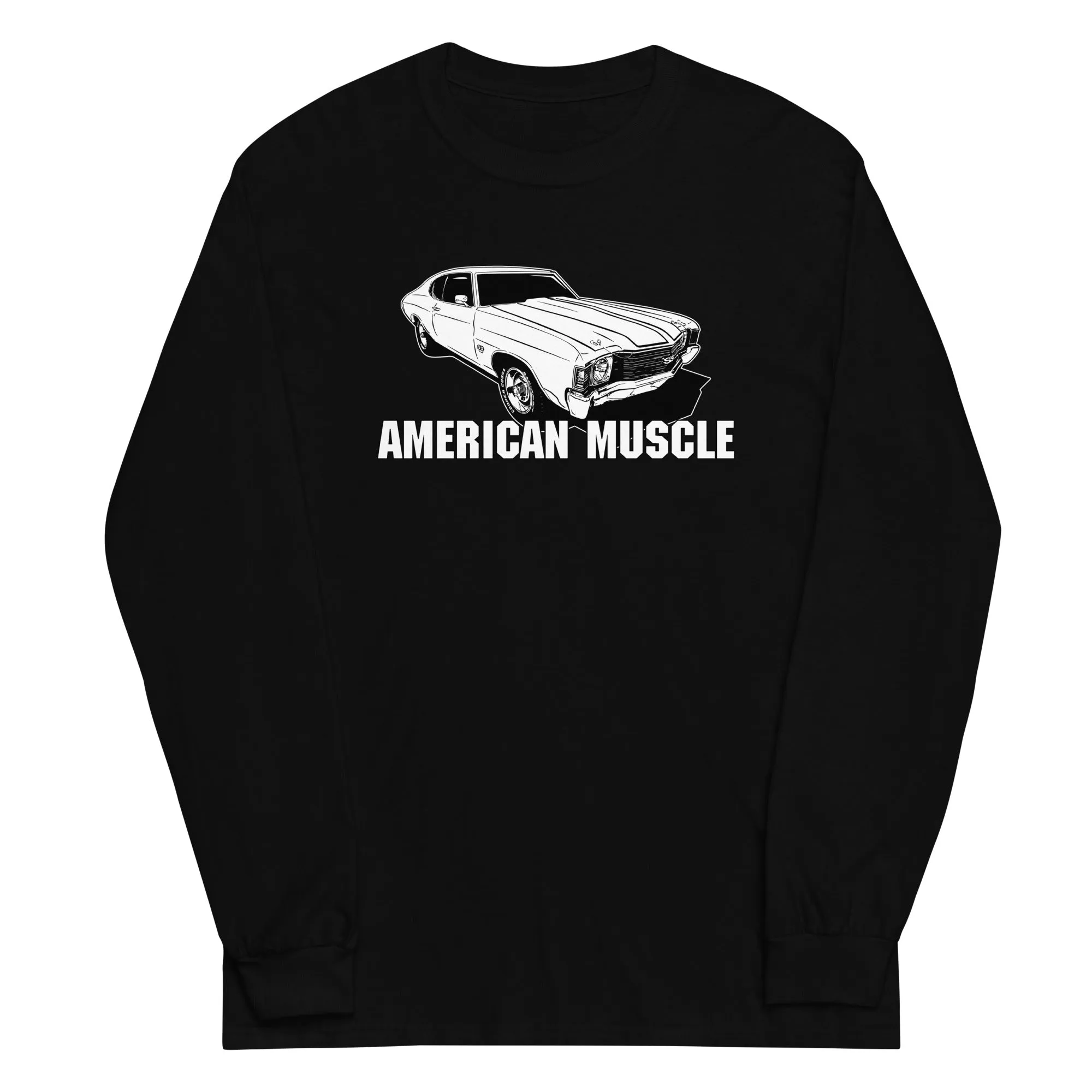 1972 Chevelle Car Long Sleeve Shirt American Muscle Car Tee