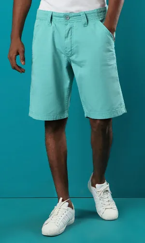 39416 Medium Aquamarine Summer Color Basic Shorts