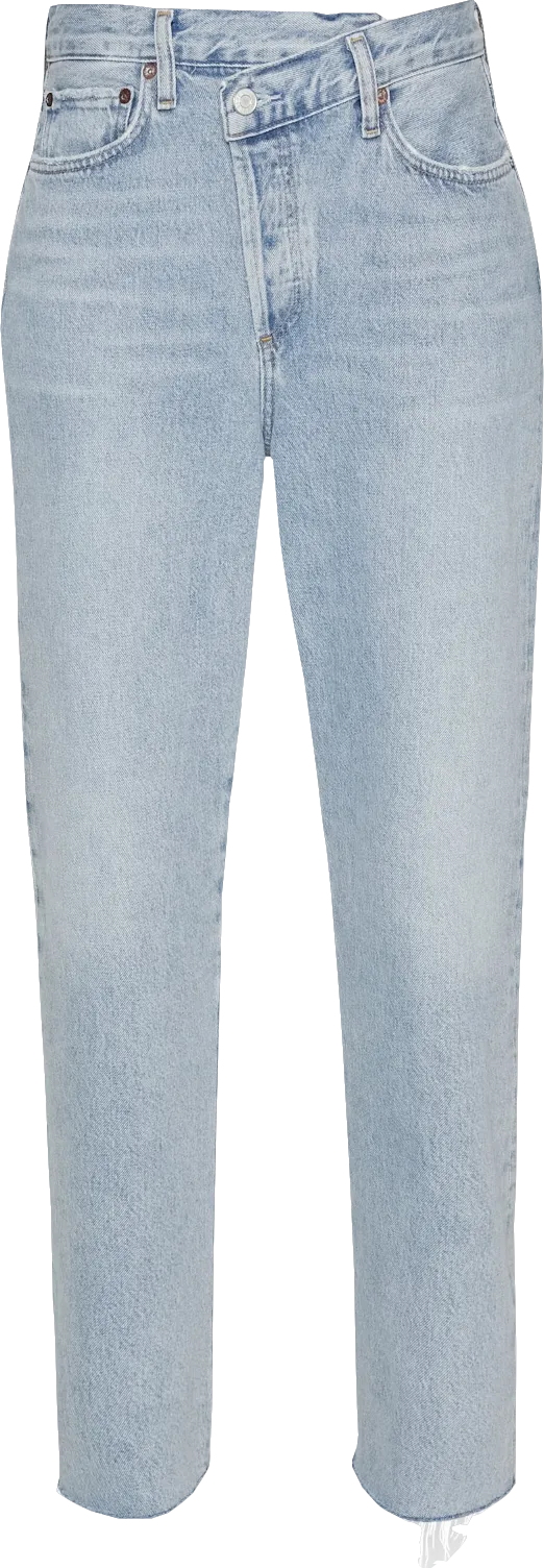 AGOLDE Blue Criss Cross - Straight Leg Jeans W28