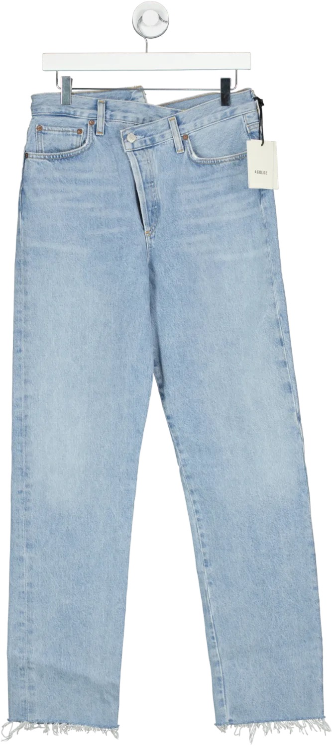 AGOLDE Blue Criss Cross - Straight Leg Jeans W28