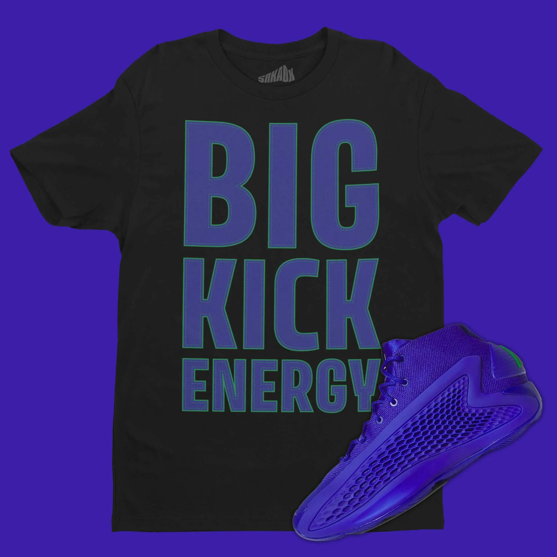 BIG Kick Energy T-Shirt Matching AE1 Velocity Blue