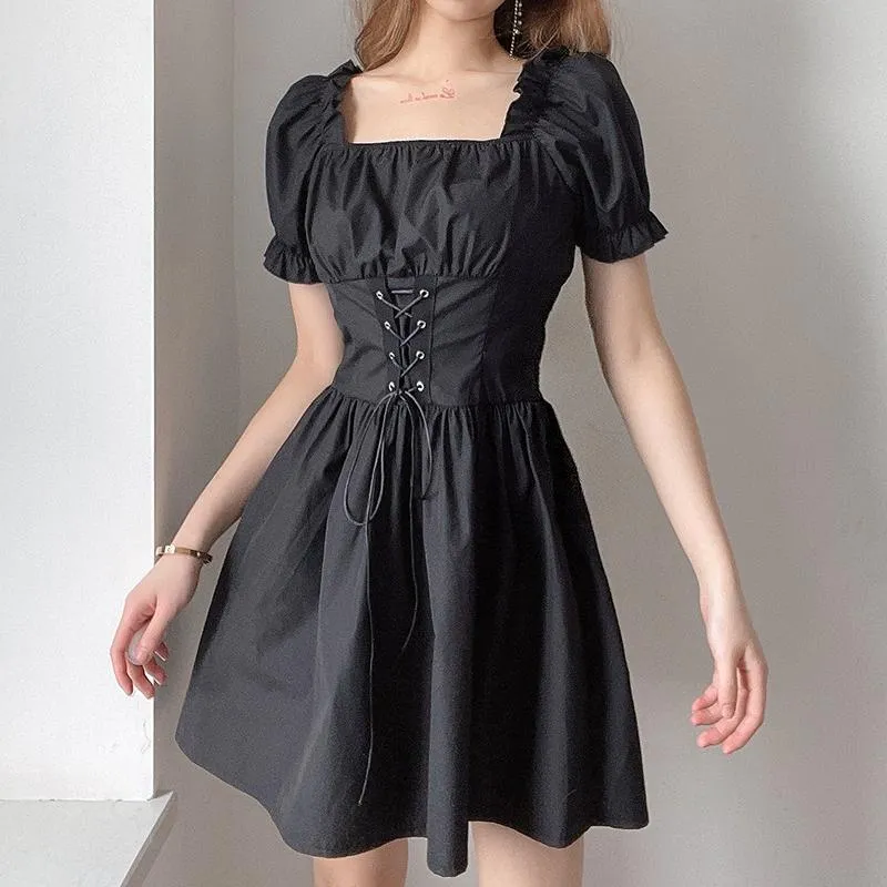 Black Corset slim Dress SD01141