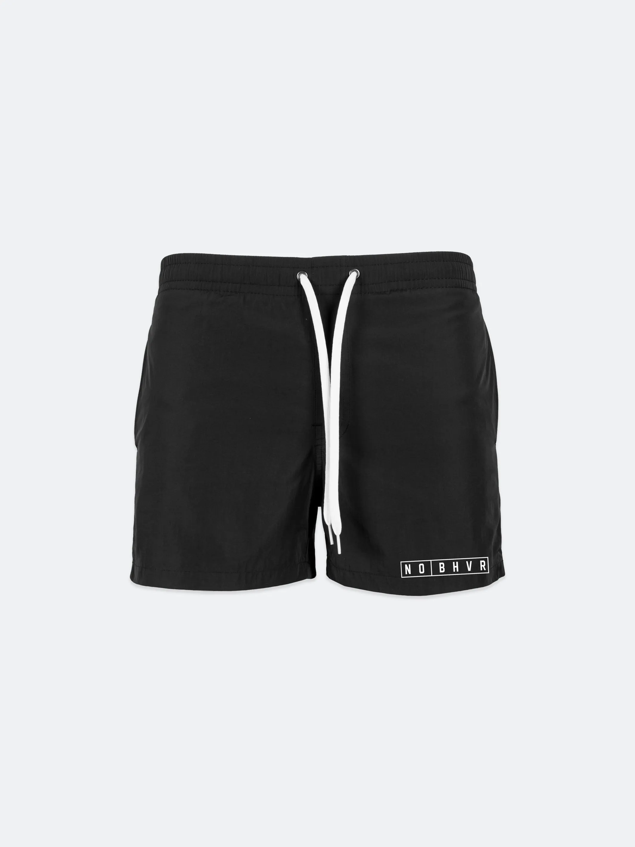 Boxed Swim Shorts (Black)