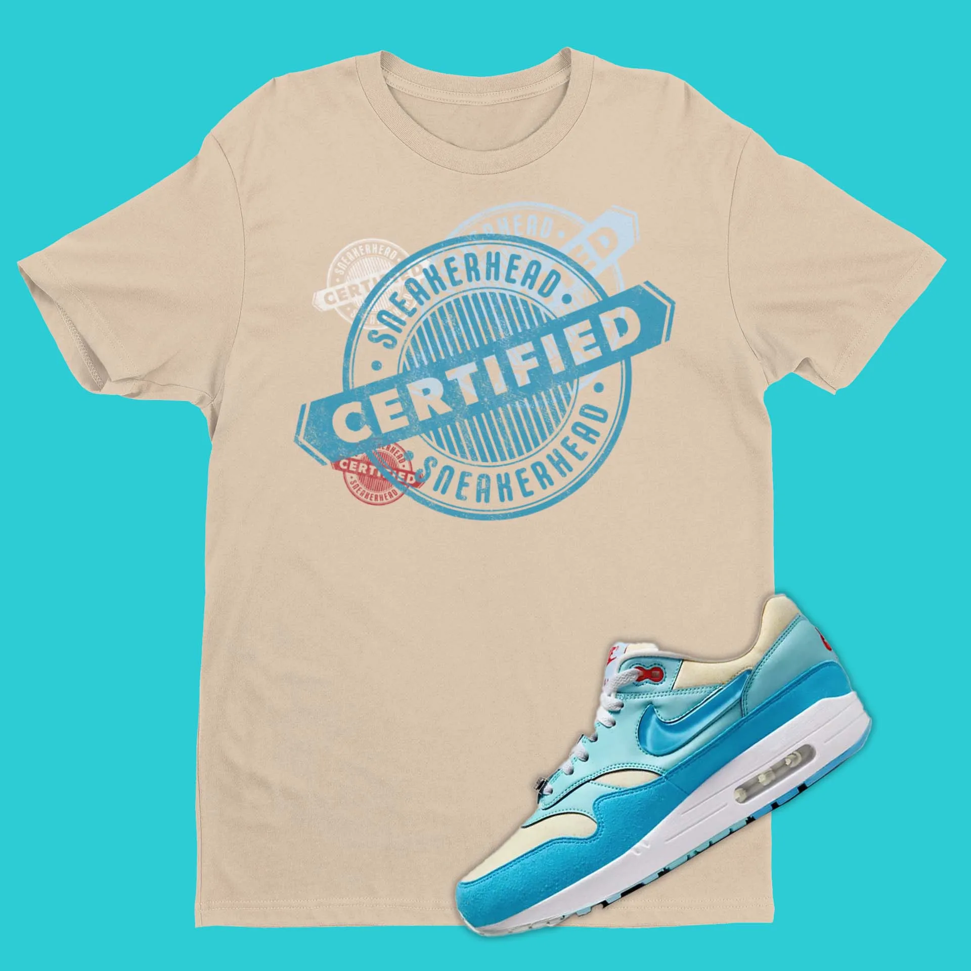 Certified Sneakerhead Shirt Matching Air Max 1 Blue Gale