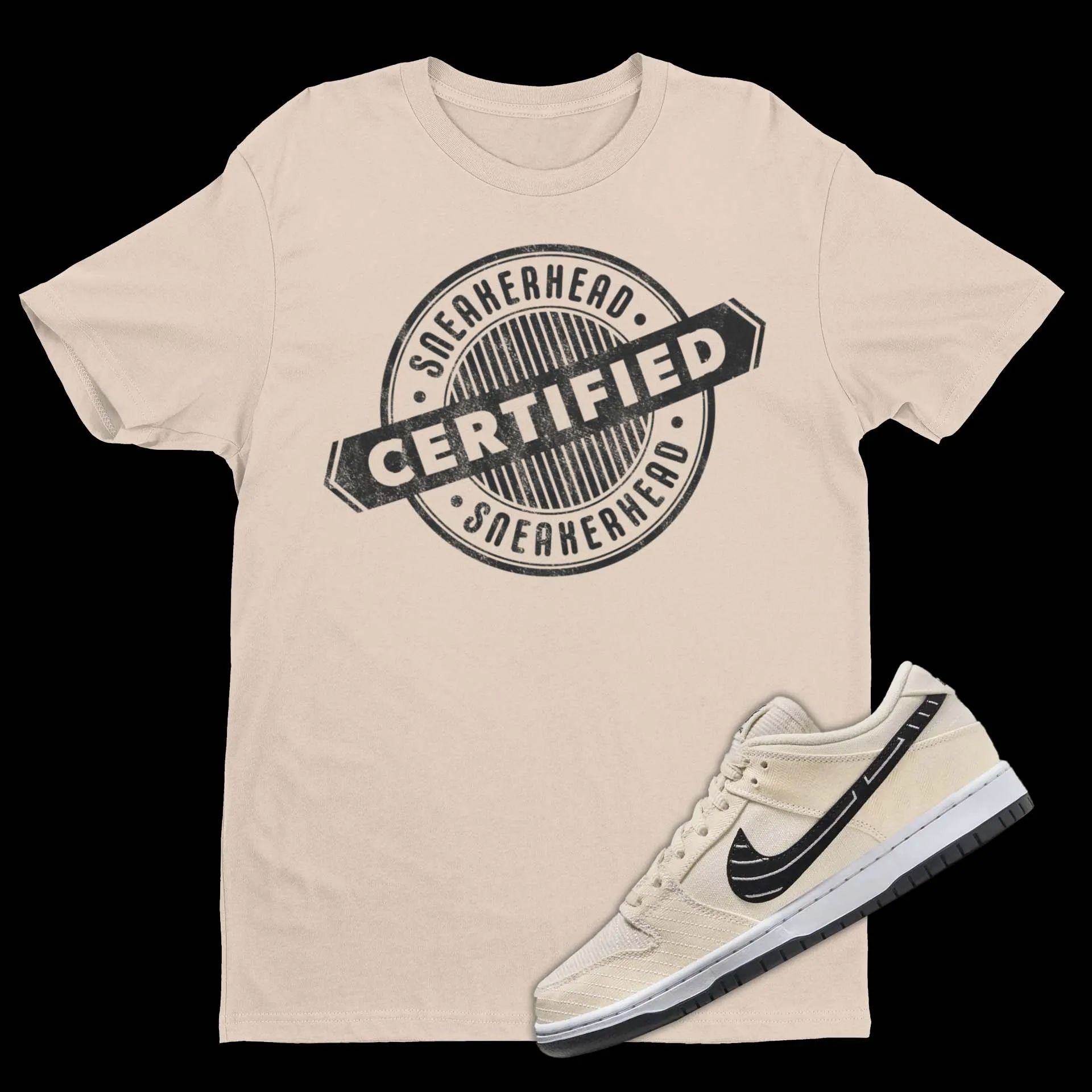 Certified Sneakerhead T-Shirt Matching Albino & Preto Dunk Low