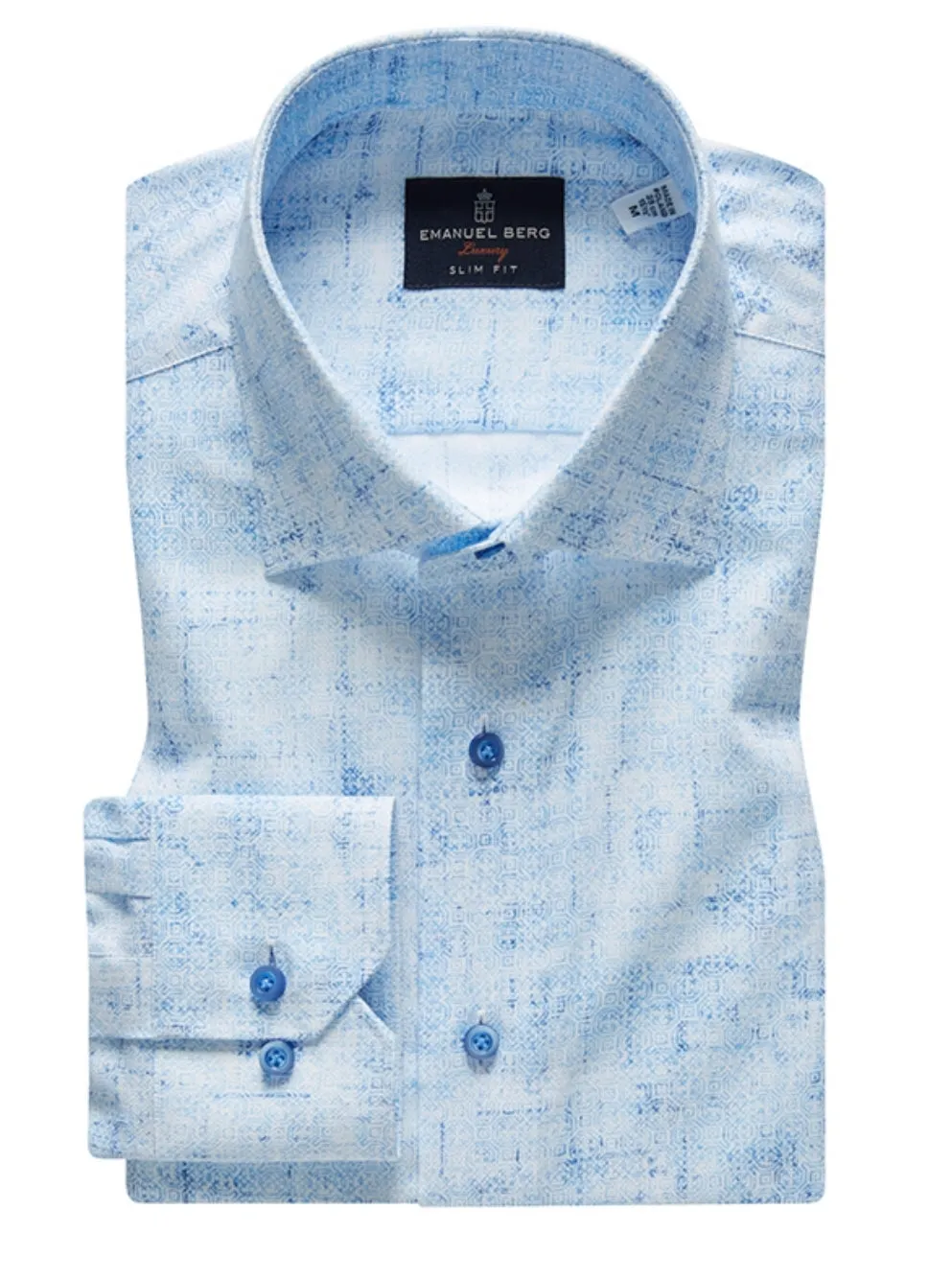 Dobby Sport Luxury Shirt SF17445 Blue