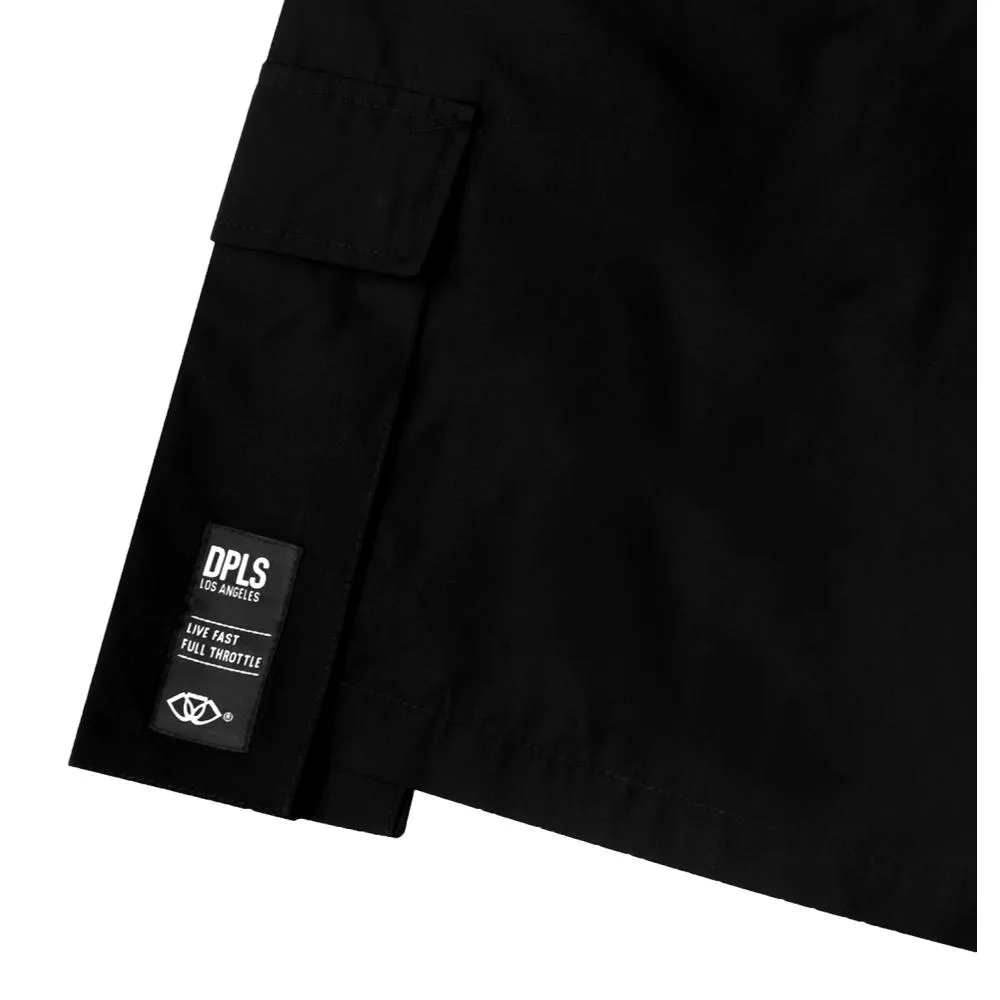 DPLS BLURRY POCKETS SHORTS-BLACK