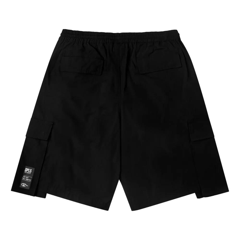 DPLS BLURRY POCKETS SHORTS-BLACK