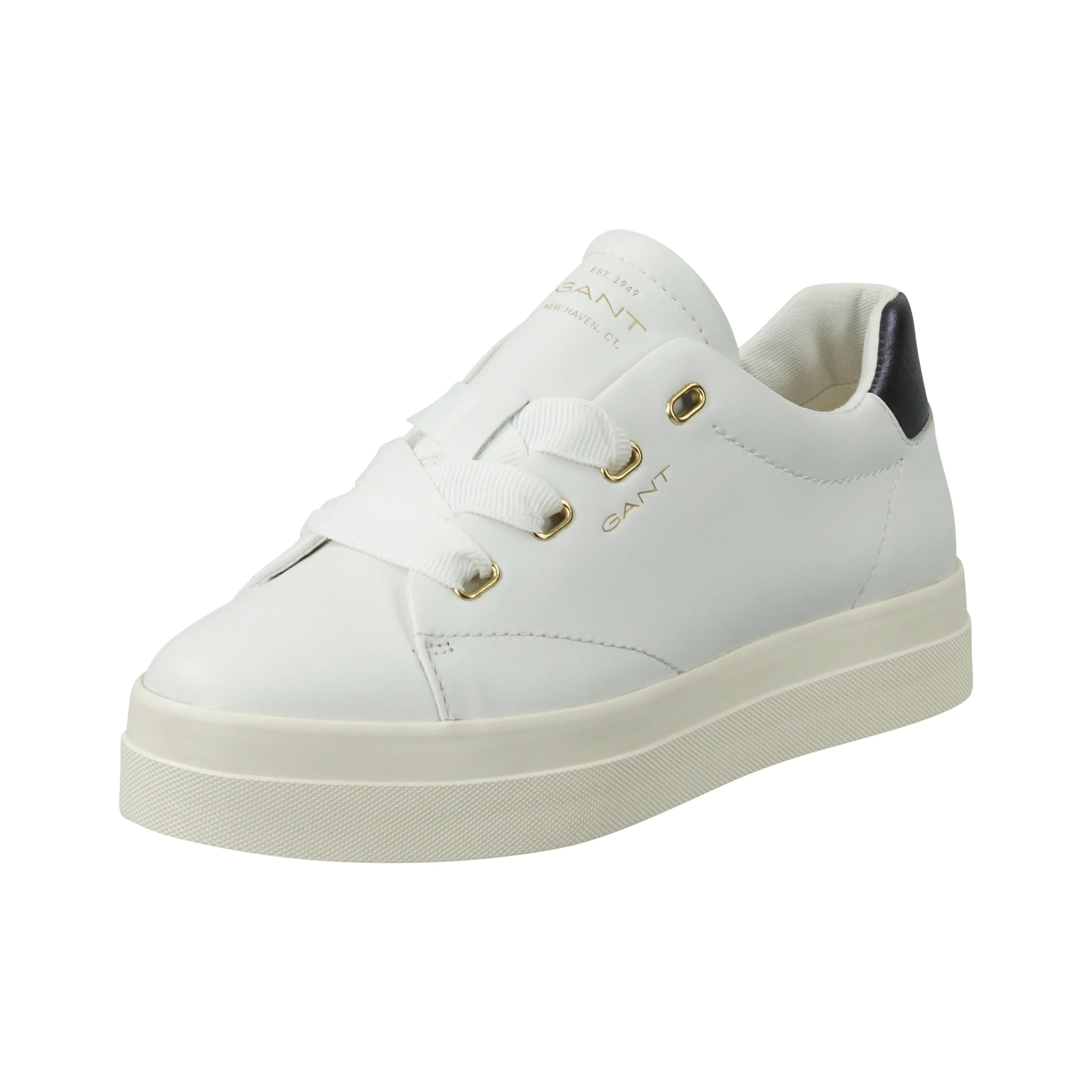 GANT Avona White/Blue Gold Trainer