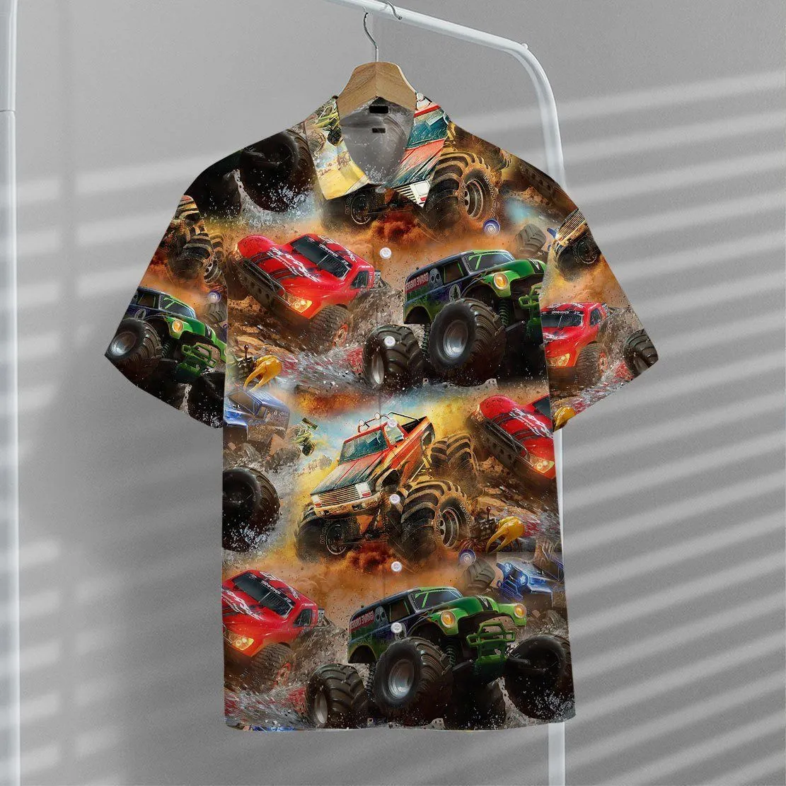 Gearhuman 3D Monster Truck Hawaii Shirt