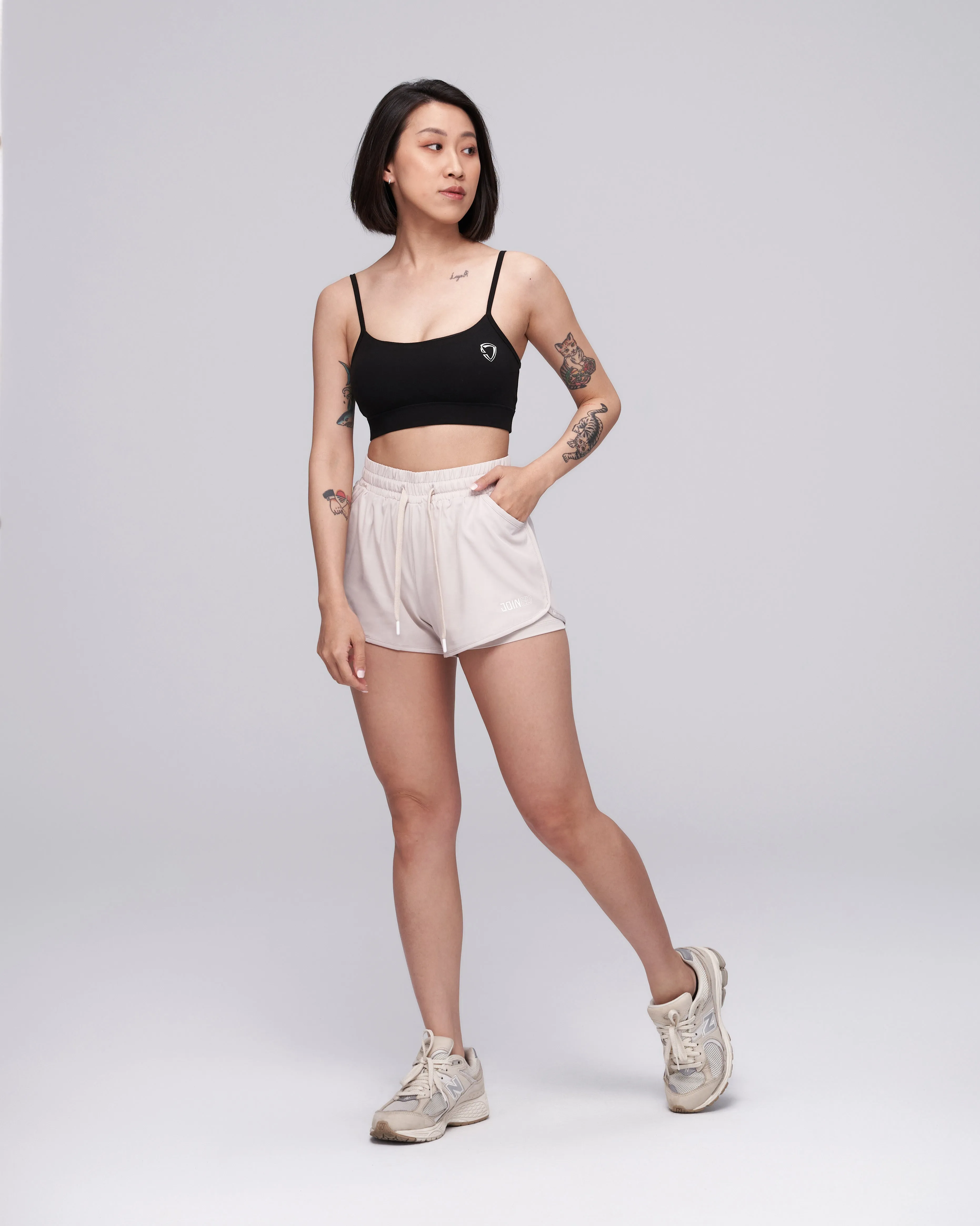 High-Waist Sporty Shorts