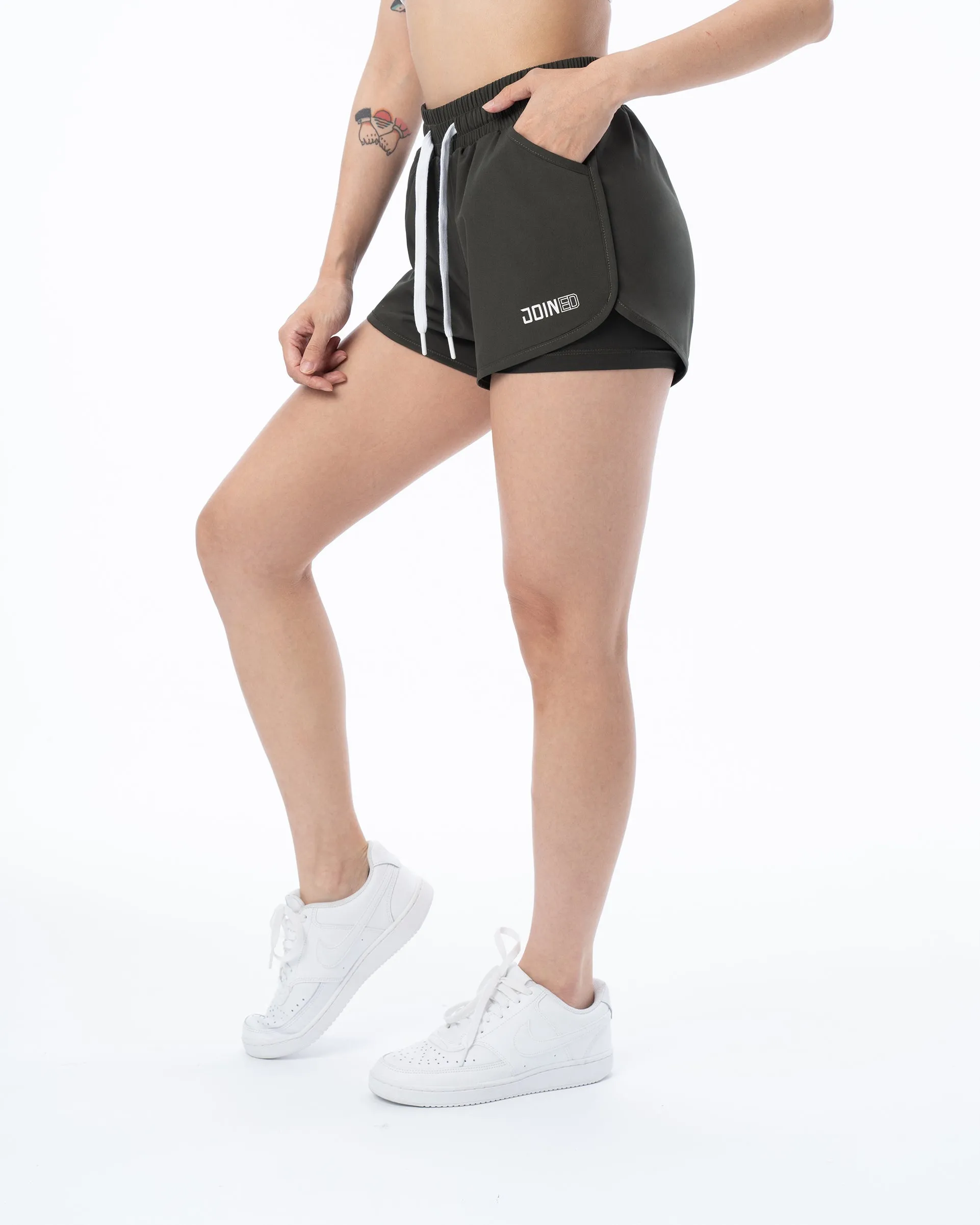 High-Waist Sporty Shorts