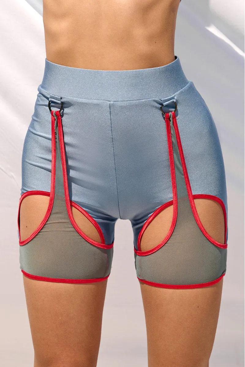 HotCakes Polewear Thetis Bottoms - Marine Blue & Red