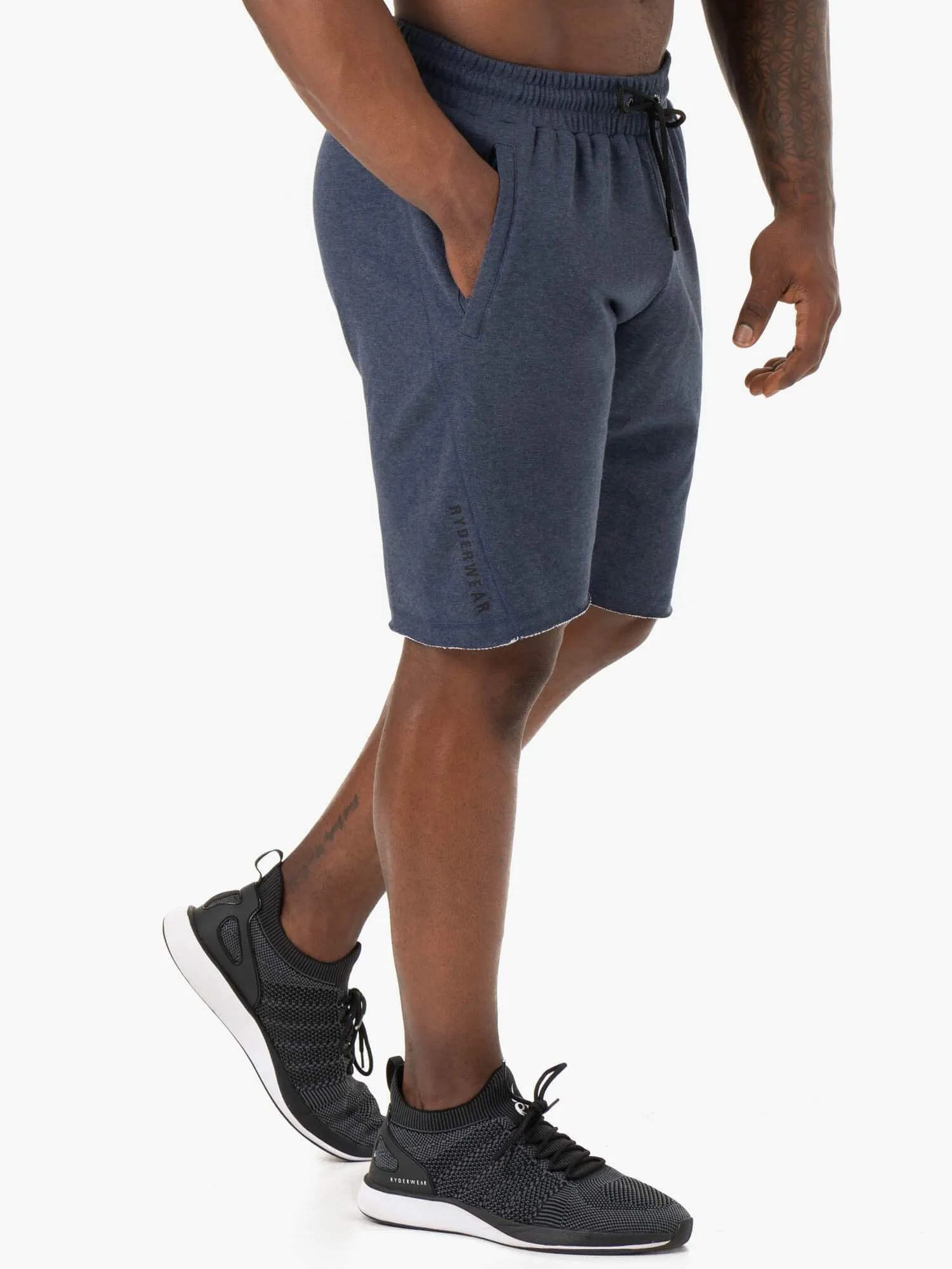 Iron Track Shorts - Navy Marl