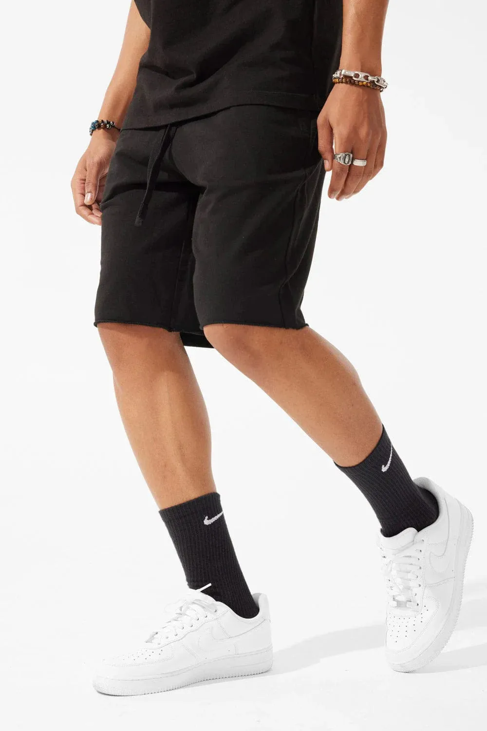 Jordan Craig Black French Terry Shorts