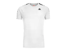 KAPPA 222 Banda Coen Slim T-Shirt Unisex White Black 303UV10A99