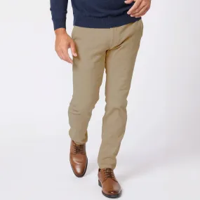 Khaki Washed Stretch Chino