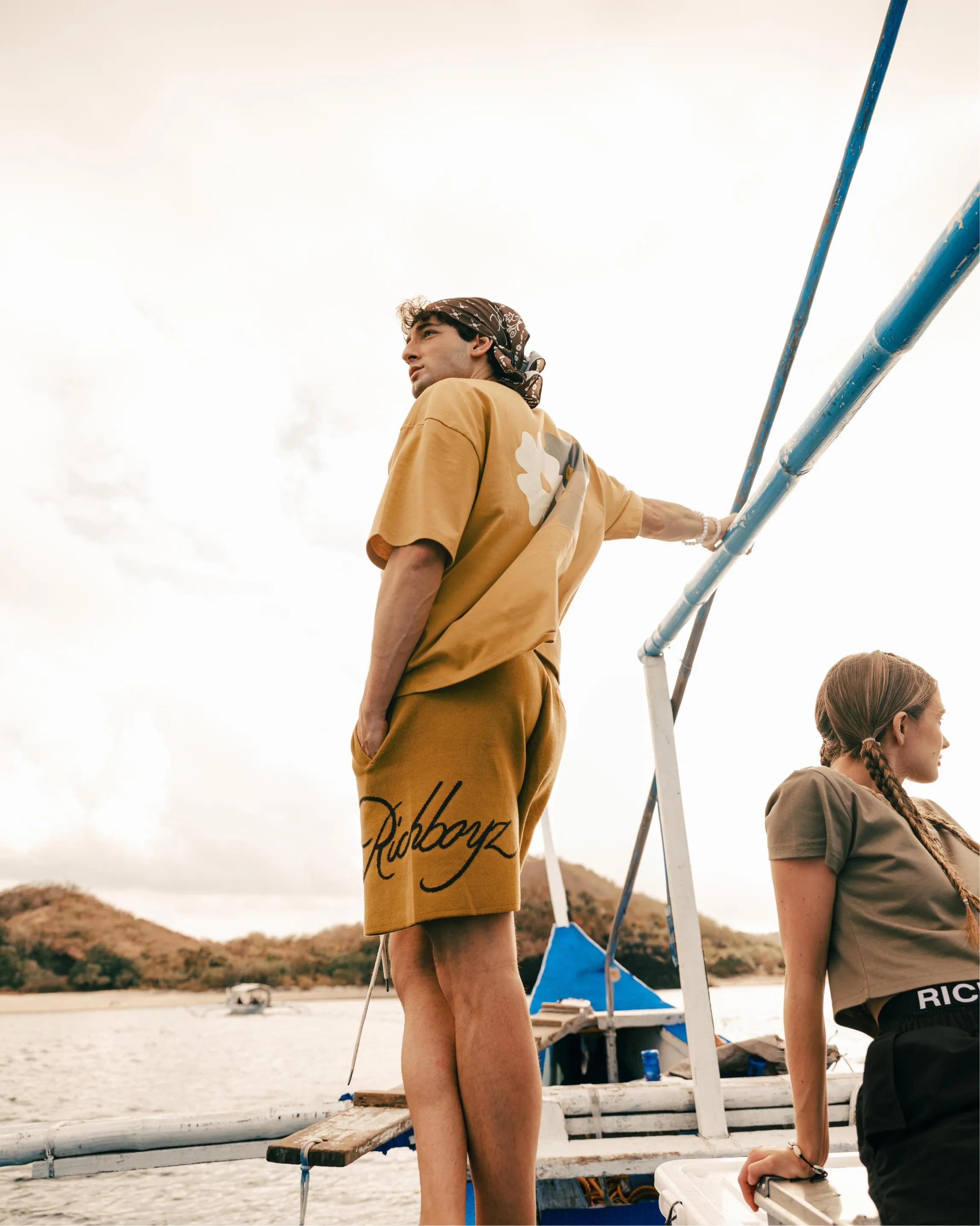 Knitted Summer Shorts - Canary