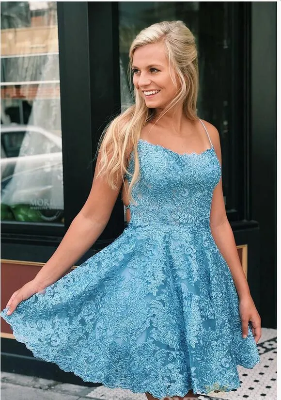 Lace Homecoming Dress, Short Prom Dress ,Formal Dress, Pageant Dance Dresses, Back To School Party Gown, PC0838