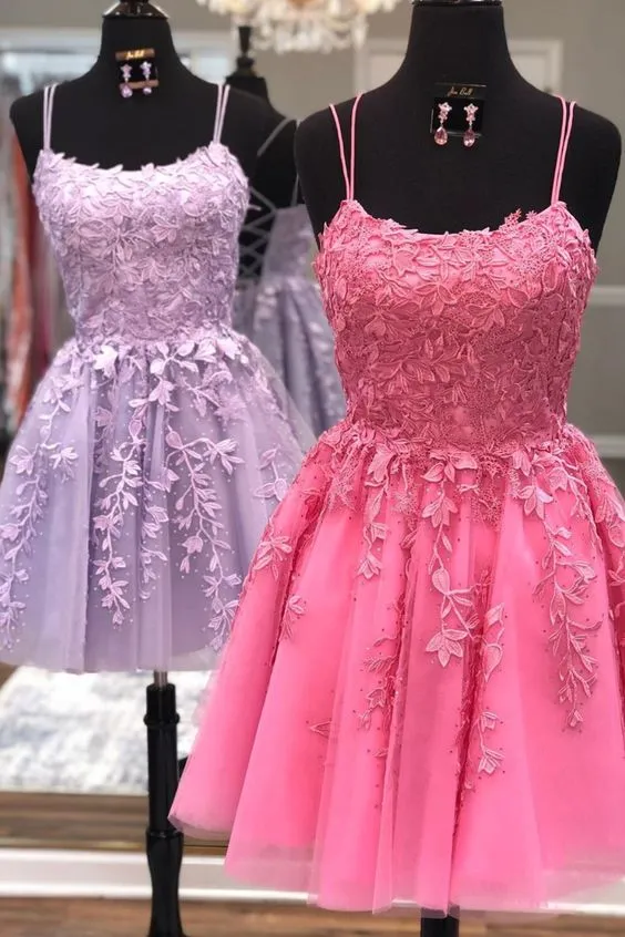 Lace Homecoming Dress, Short Prom Dress ,Winter Formal Dress, Pageant Dance Dresses, Back To School Party Gown, PC0641