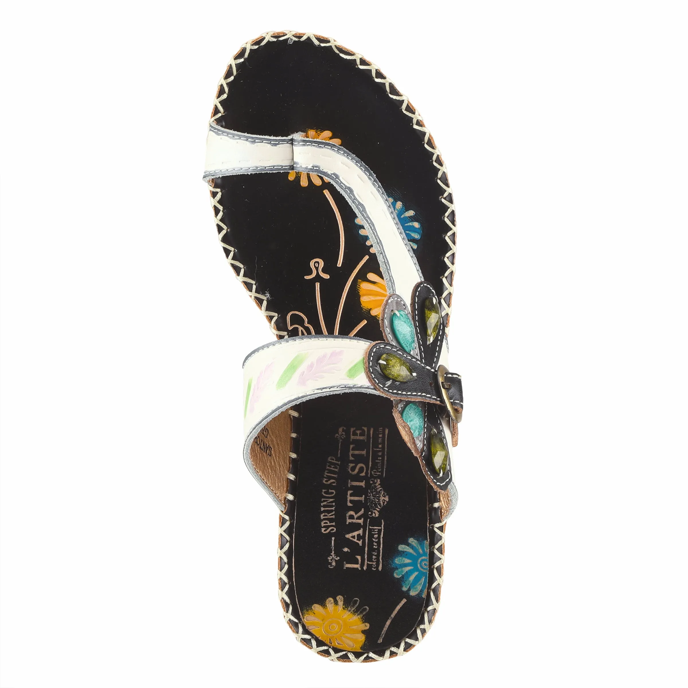 L'ARTISTE SANTORINI SLIDE SANDAL