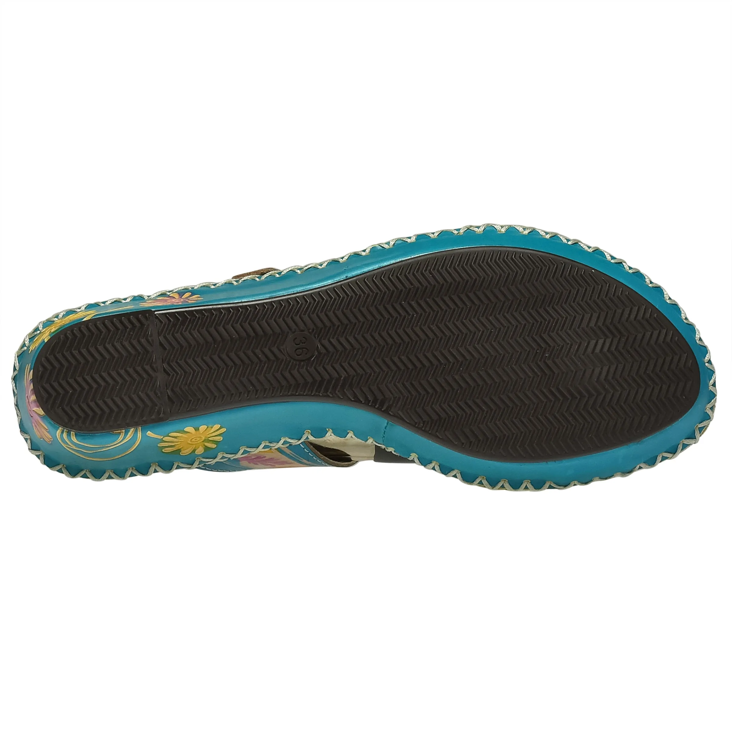 L'ARTISTE SANTORINI SLIDE SANDAL