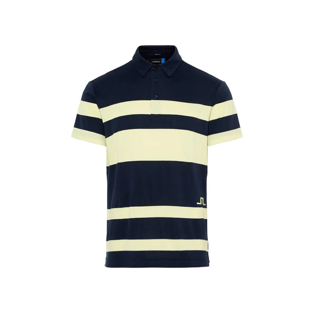 M Malte Reg Fit Club Pique Still Yellow / JL Navy