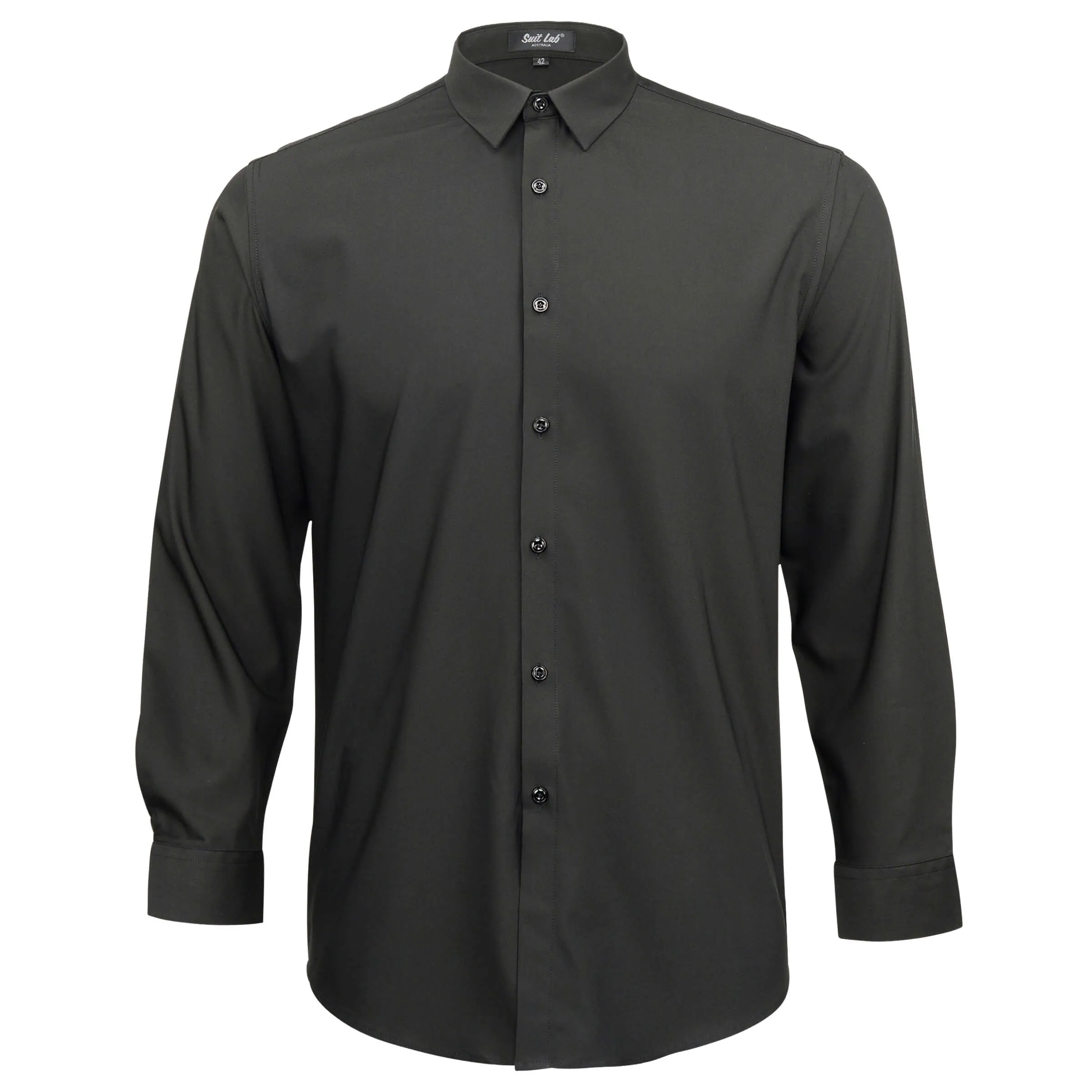 Mens Dress Shirt Black