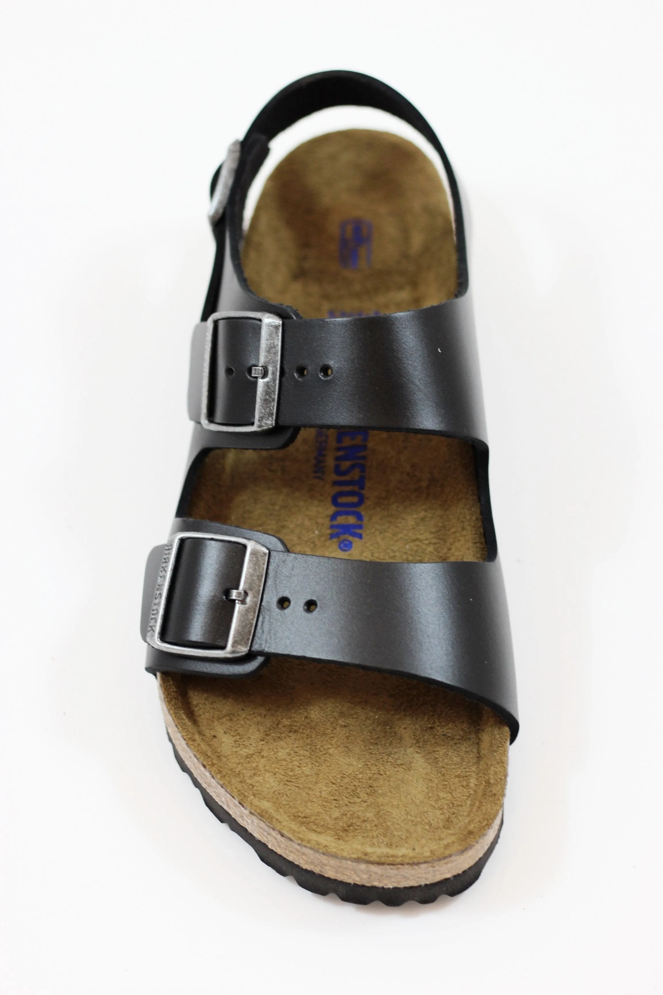 Men's Milano Sandal - Black Amalfi Leather