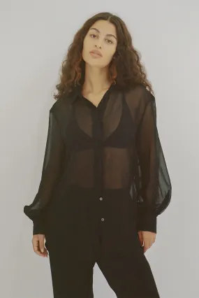 Mes Silk Sheer Shirt