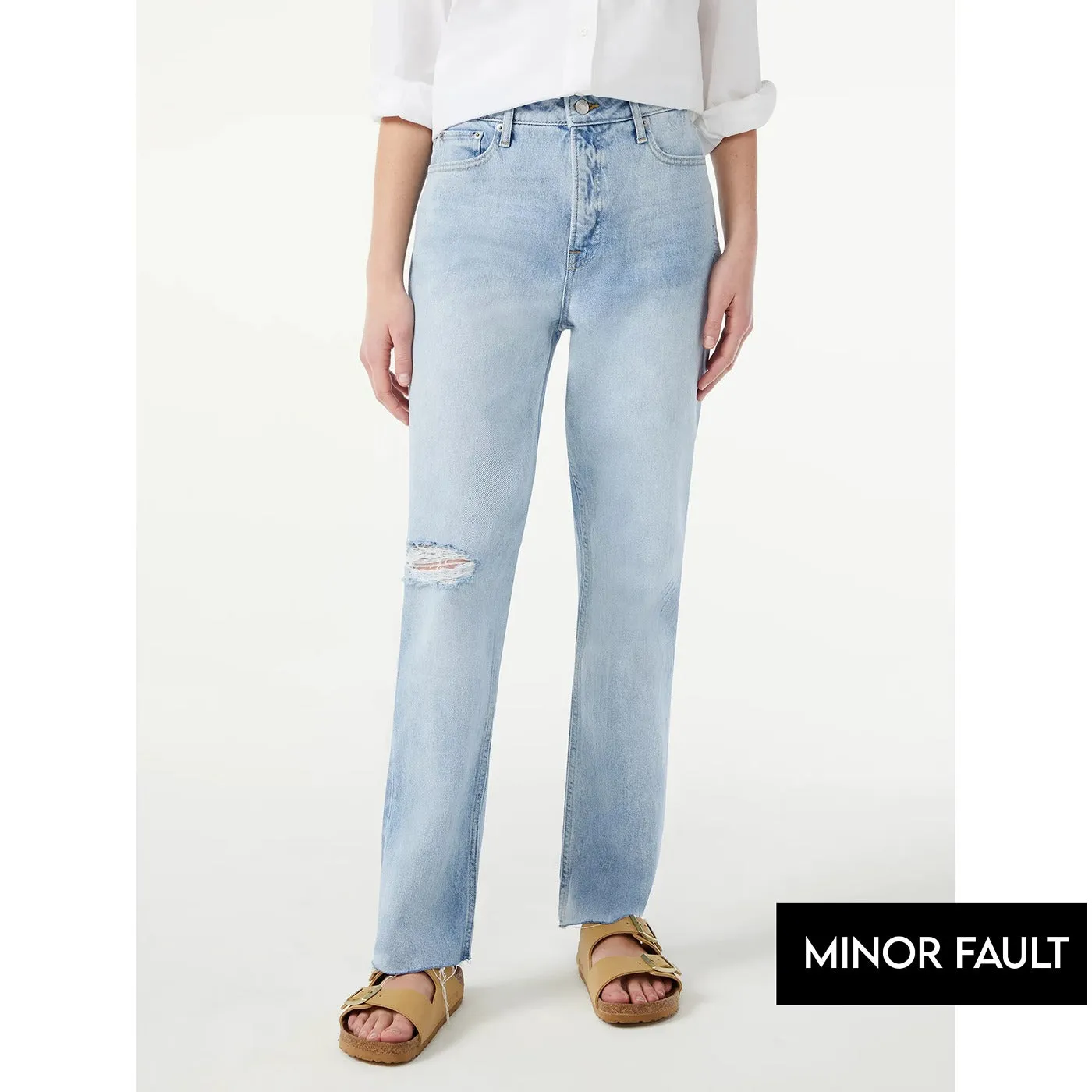 (Minor Fault) Super High Rise Straight Jeans