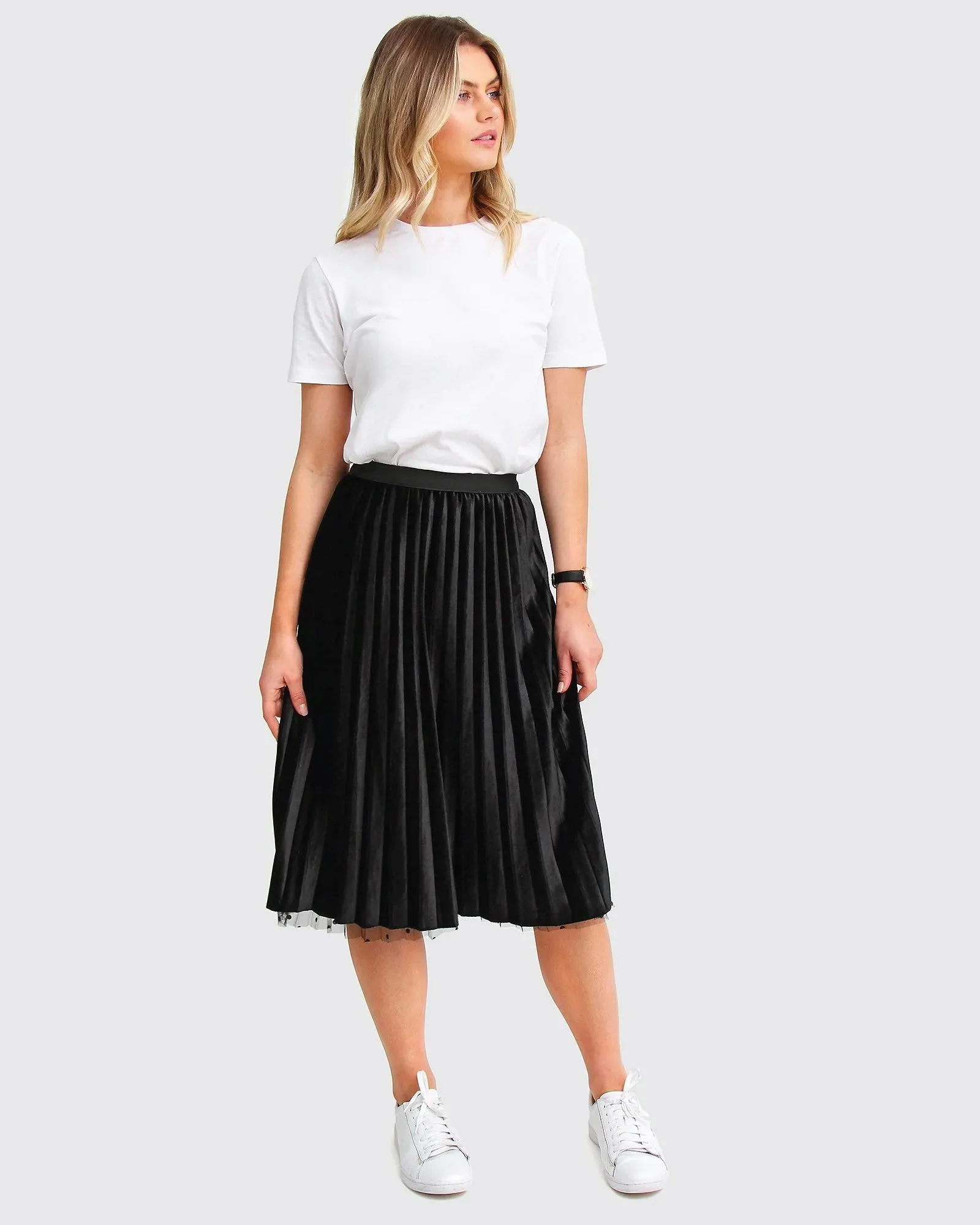 Mixed Feeling Reversible Skirt - Black