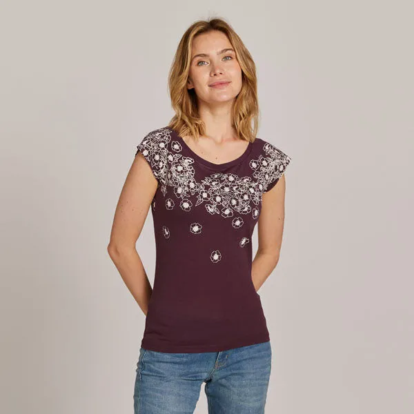 NEW! Purple Wild Roses T-Shirt by Umsteigen