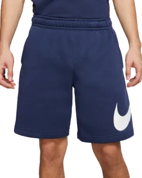 Nike Men's Sportswear Club Shorts - Midnight Navy / White