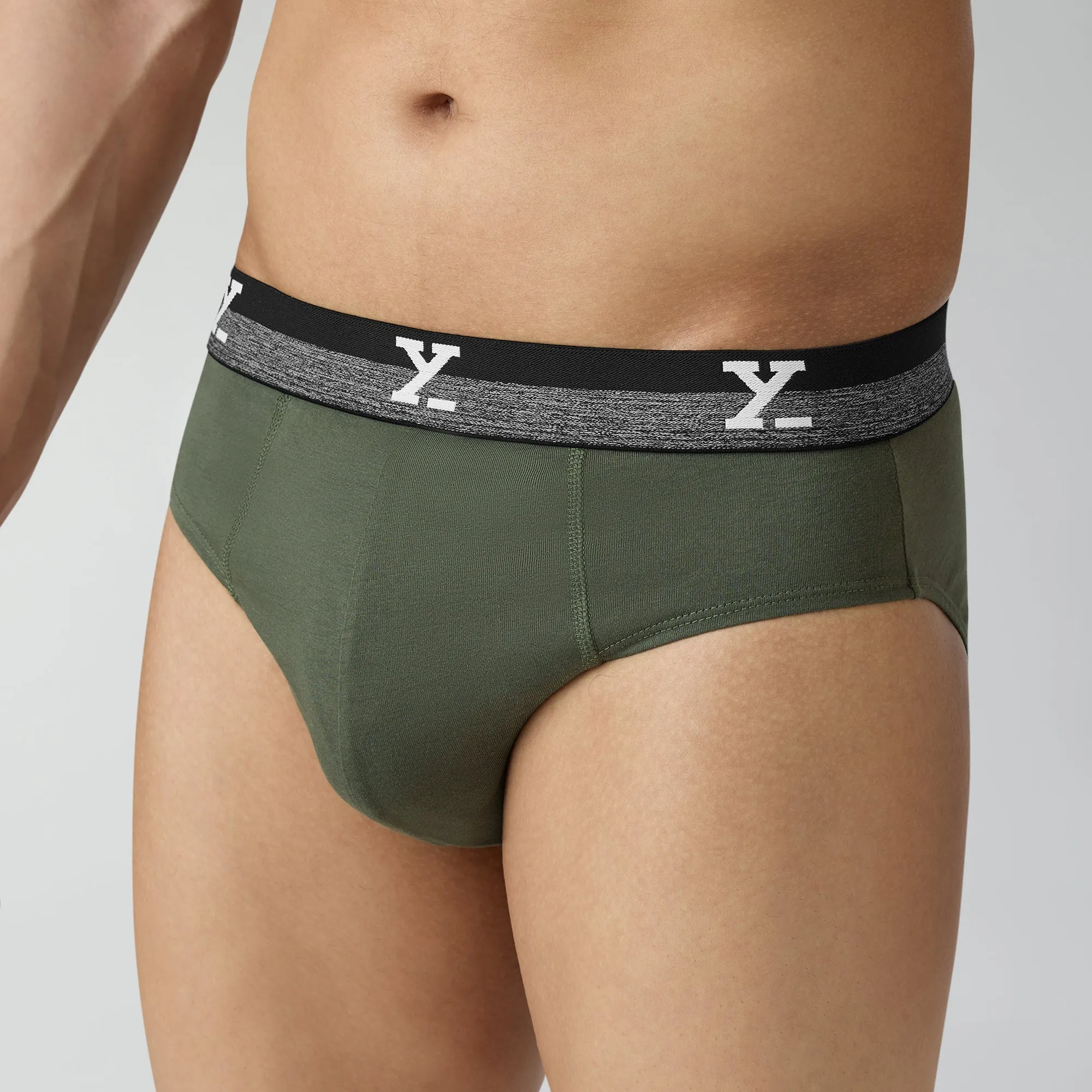 Nova Cotton Briefs Olive Green