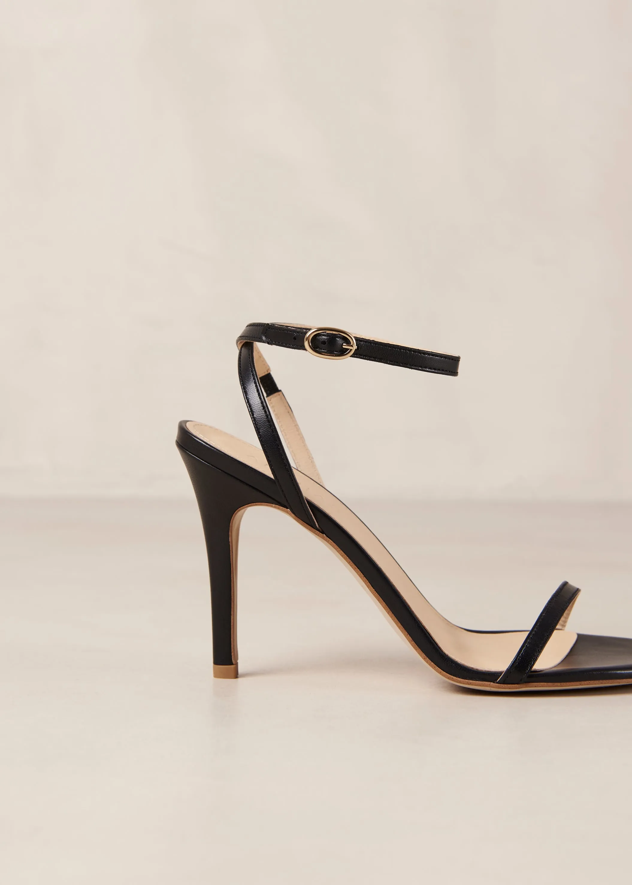 Otis Black Leather Sandals