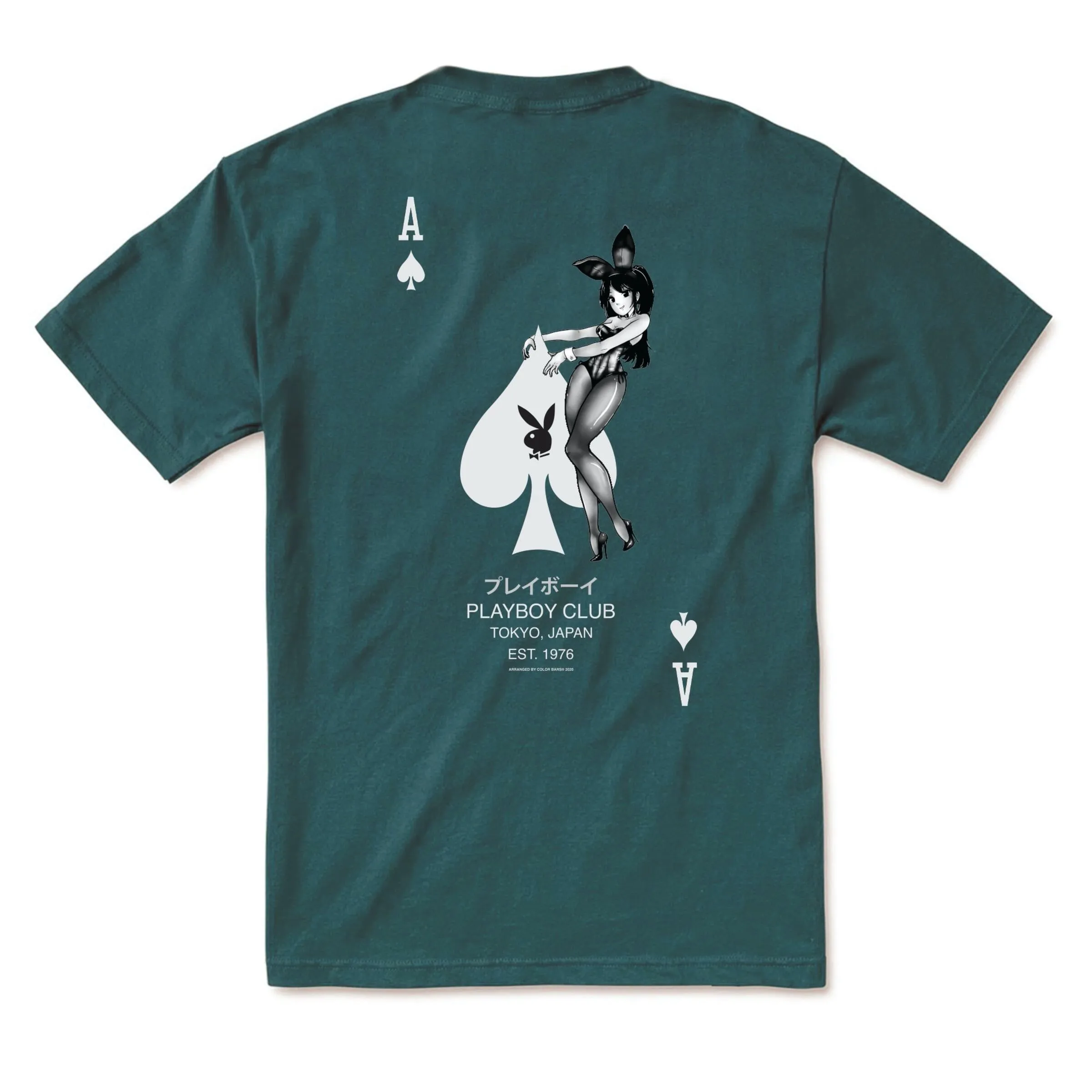 Playboy Ace of Spades Tee - Sport Green