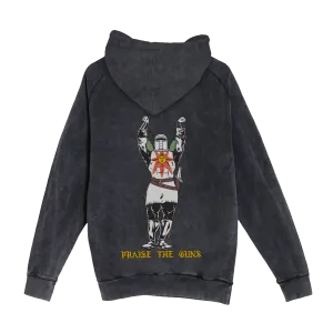 PRAISE THE GUNS (Limited Vintage Black Hoodie)