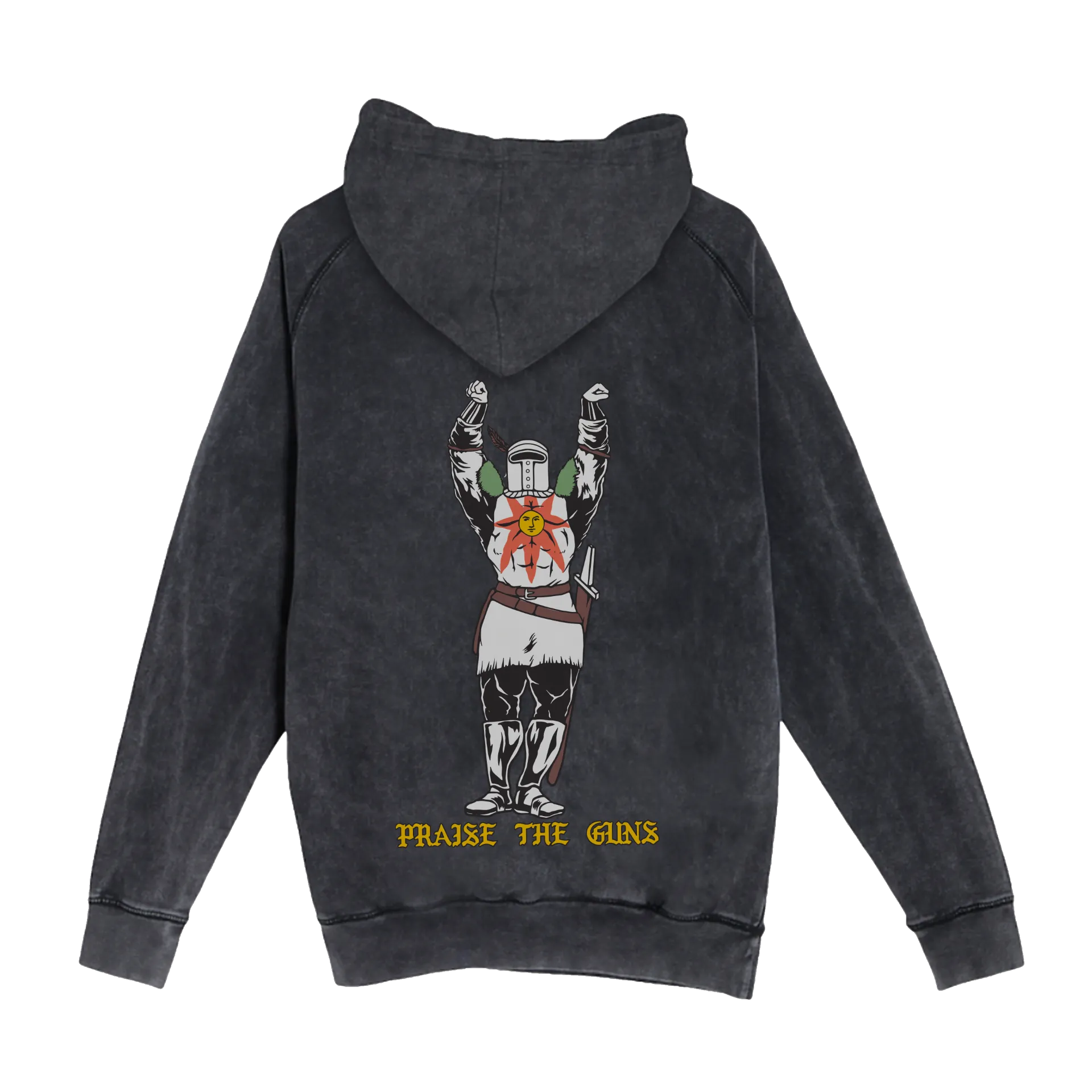 PRAISE THE GUNS (Limited Vintage Black Hoodie)