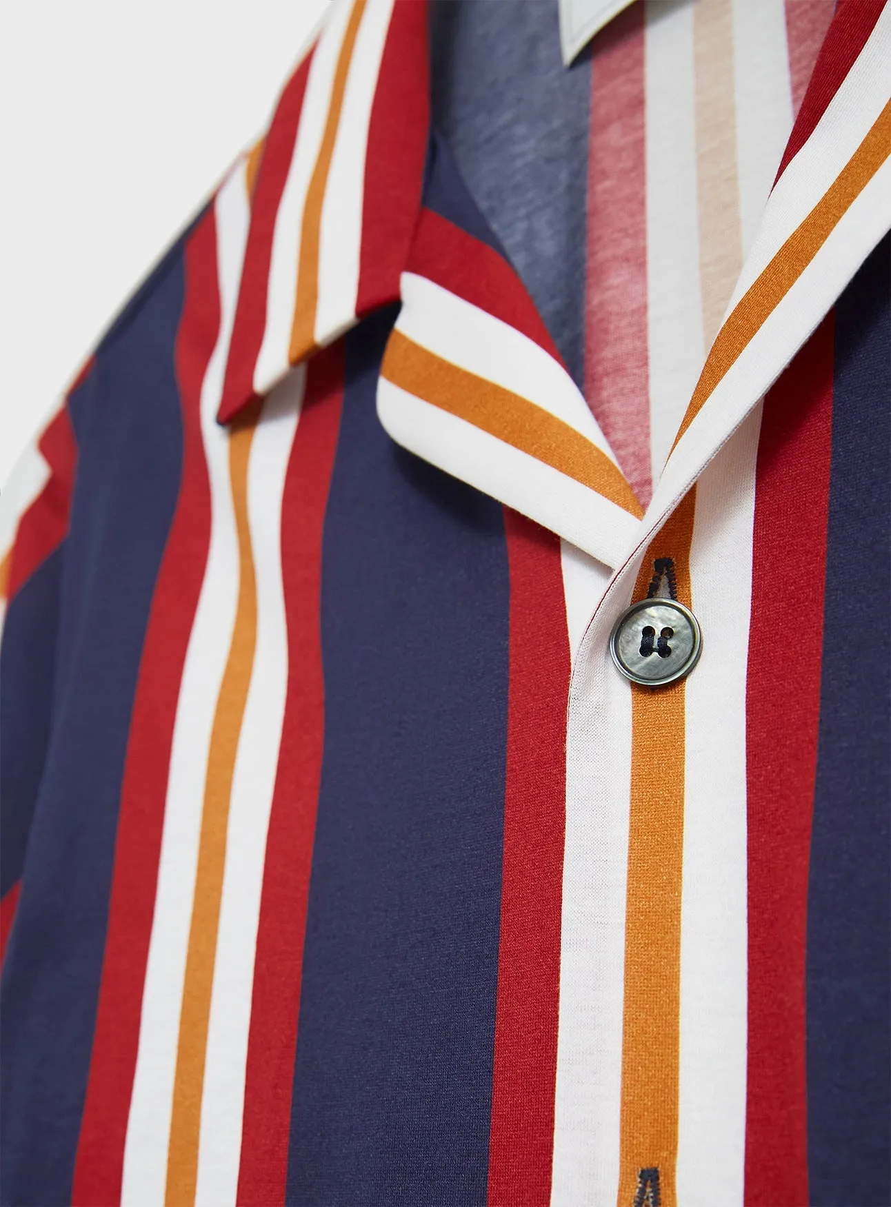 Recycled Boating Stripe Short Sleeve Shirt