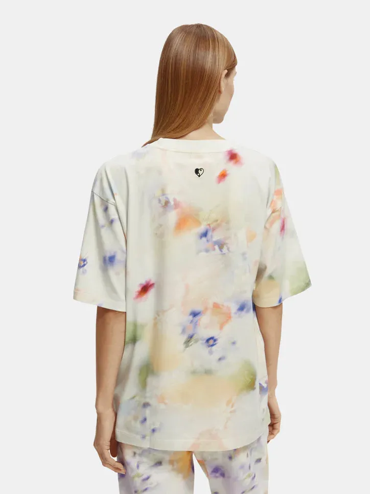 Scotch & Soda Printed Oversized Fit T- Shirt