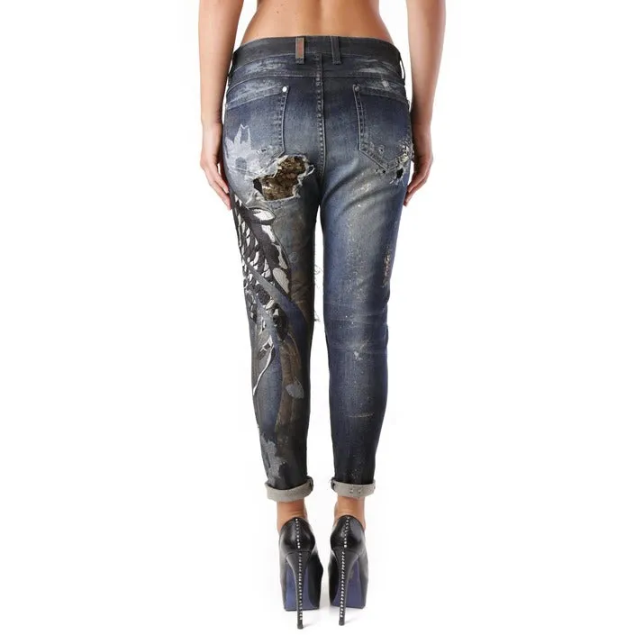 Sexy Woman Jeans Donna