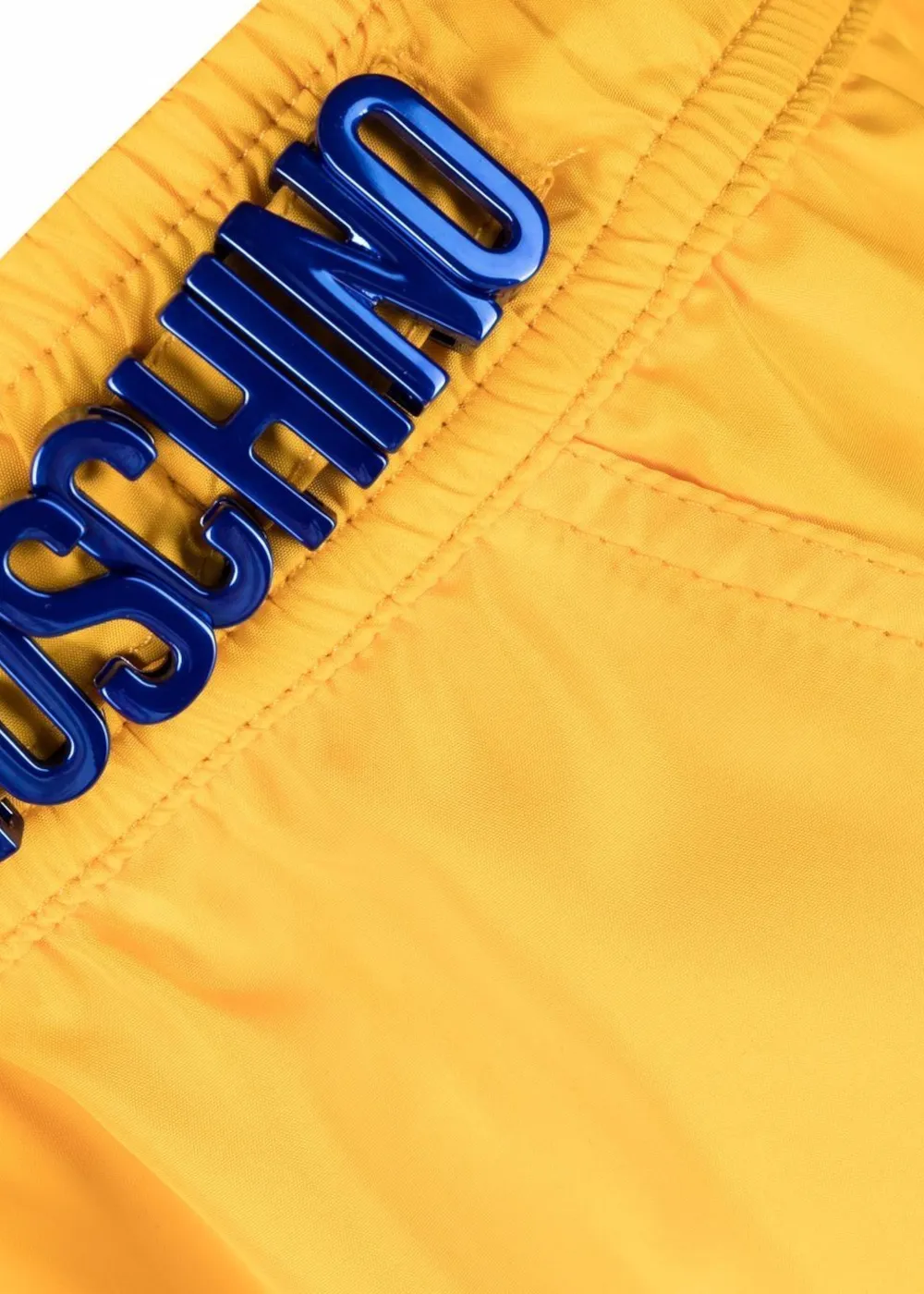 Short de bain Moschino en nylon jaune