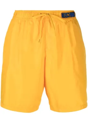 Short de bain Moschino en nylon jaune