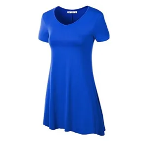 Short Sleeve Tunic Top BRIGHT ROYAL