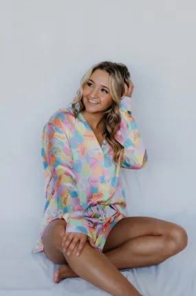 Show Me Your Mumu Early Riser PJ Set - Candy Crush Silky