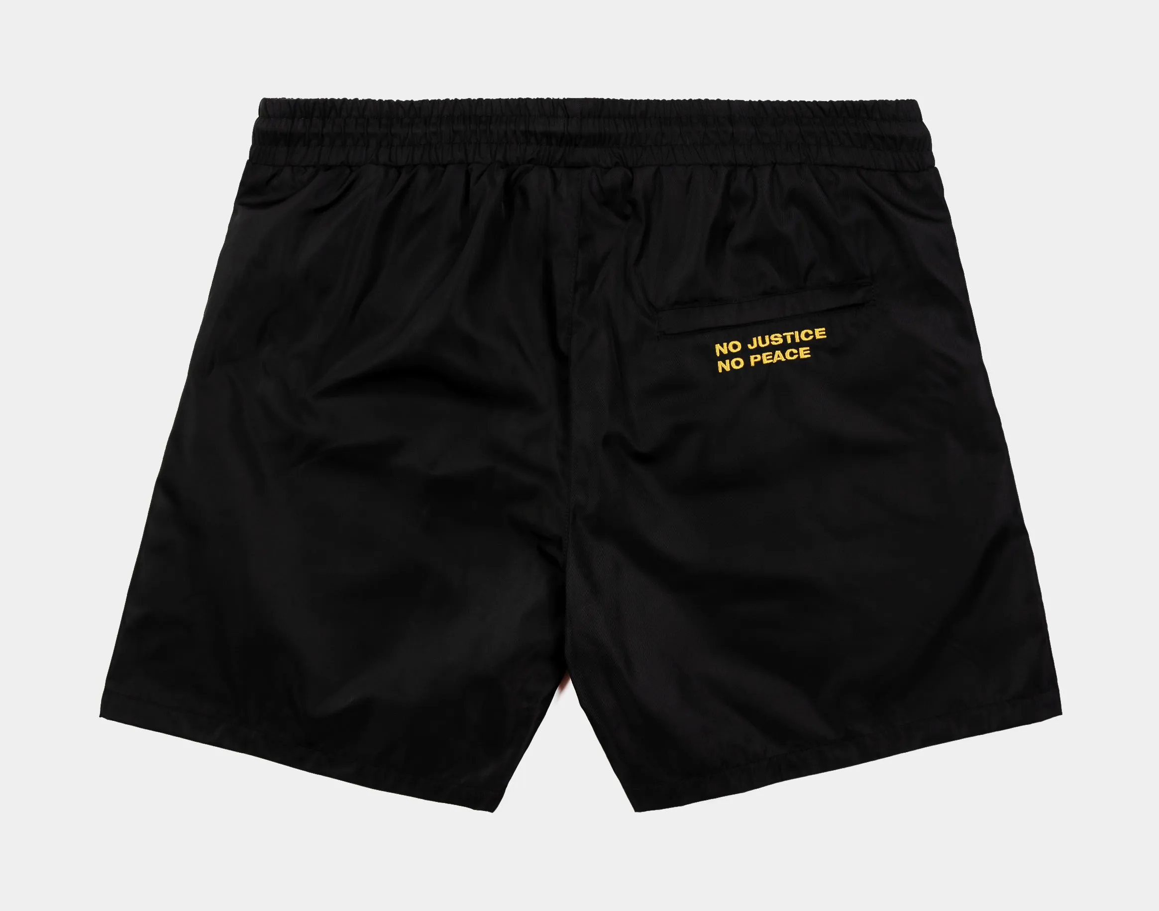 SP x Malcom X Message Fleece Mens Shorts (Black/Yellow)