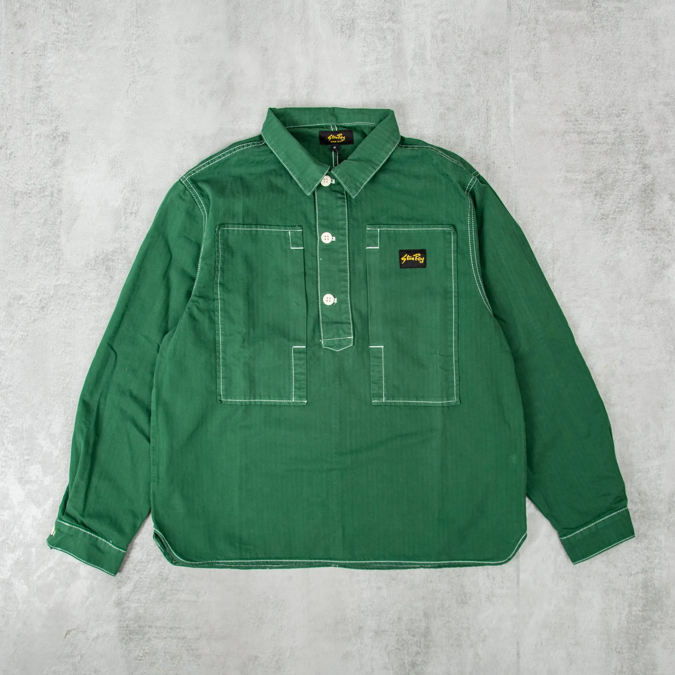 Stan Ray Painters Shirt - Racing Green Herringbone