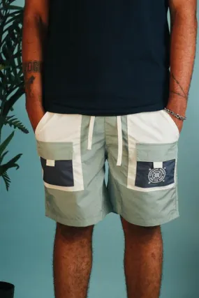 Starboard  7"  Color Blocked Patch Pocket Shorts